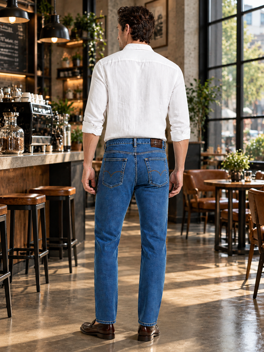 Pantalón Mezclilla Recto Hombre Edwards 2601