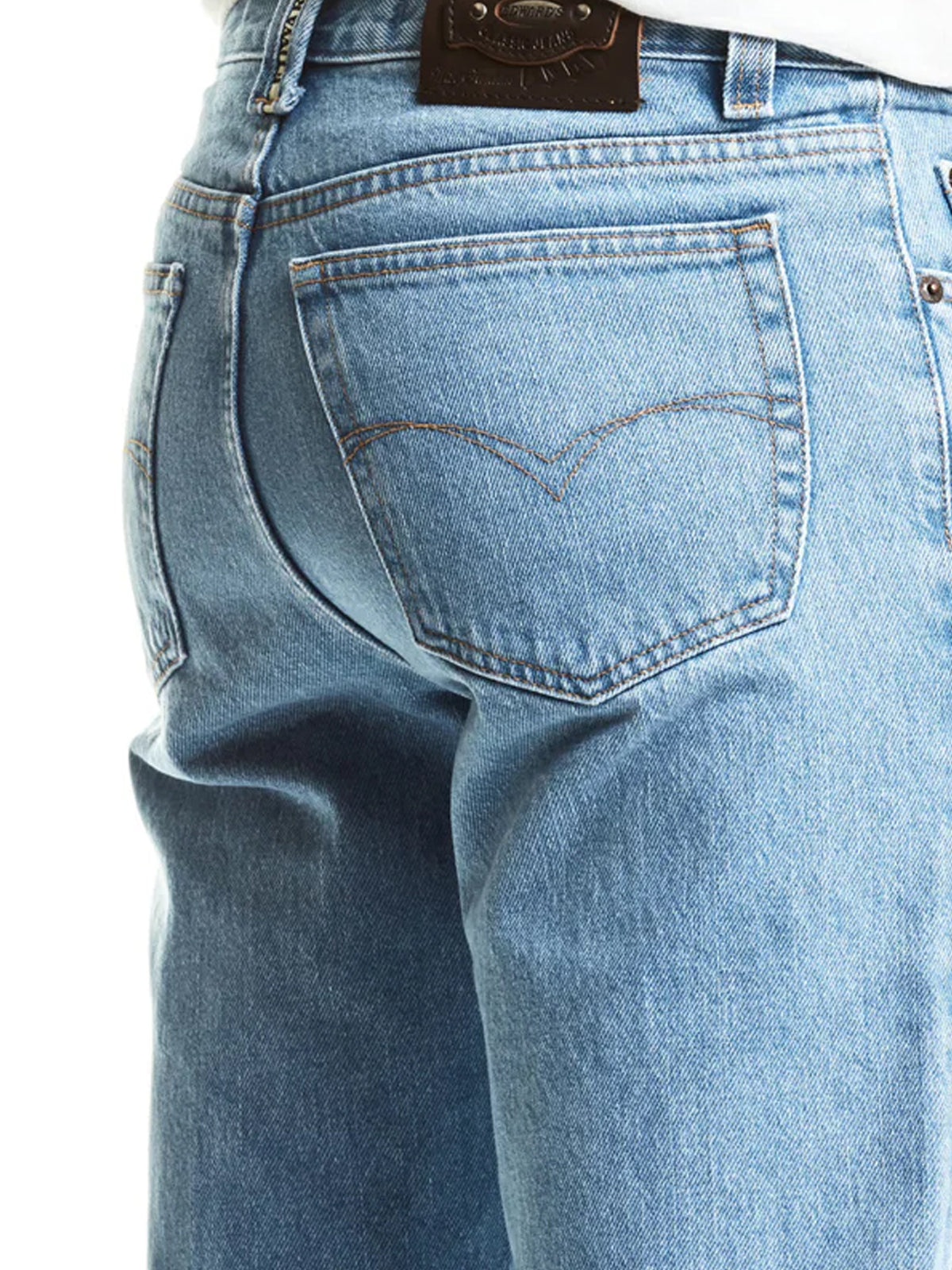Jeans Recto Hombre Tallas Grandes Tiro Alto Azul Claro Edward’s 2602