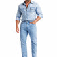 Jeans Recto Hombre Tallas Grandes Tiro Alto Azul Claro Edward’s 2602