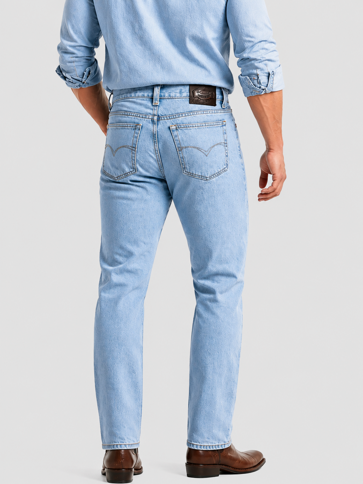 Men's Jeans 2602 | Light Blue Bleach | Straight Cut | Edward's