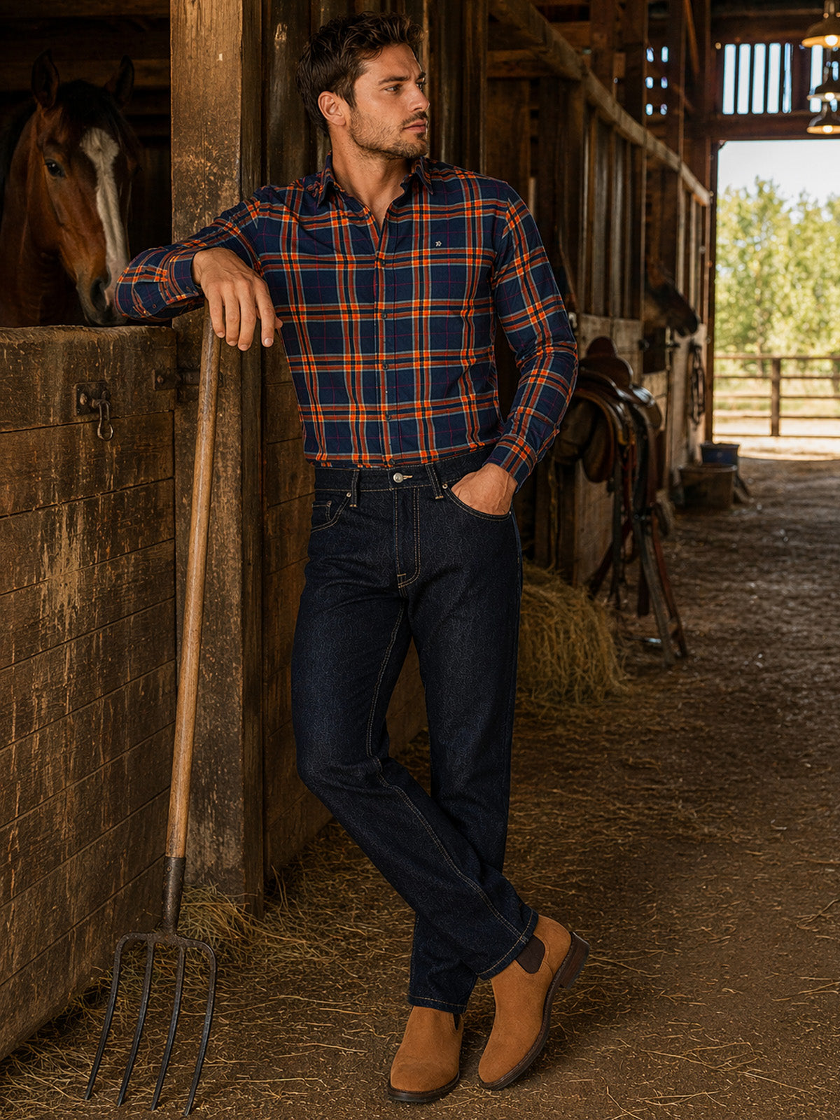 MEN'S SLIM DENIM PANTS 1027 SW