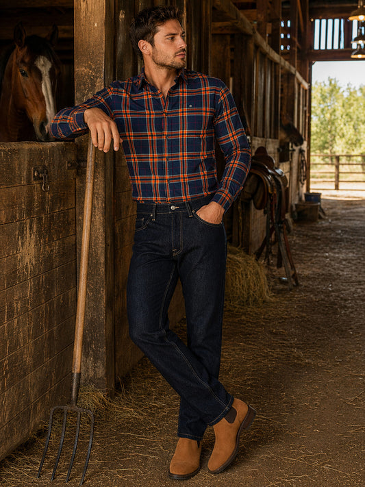 Jeans Slim Azul Oscuro Hombre Edward’s 2603