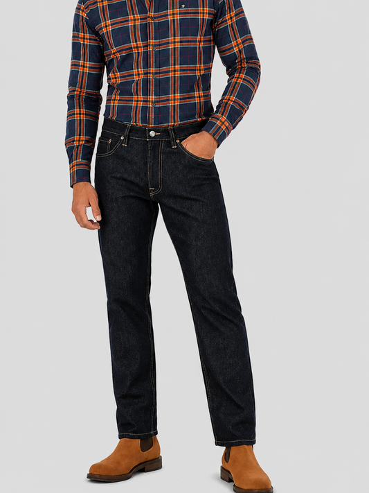 Jeans Slim Denim Oscuro Hombre