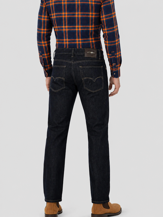 Jeans Slim Denim Oscuro Hombre