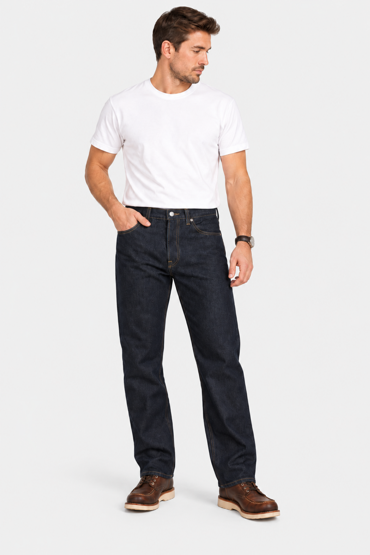 Pantalón Mezclilla Recto Azul Oscuro Edwards