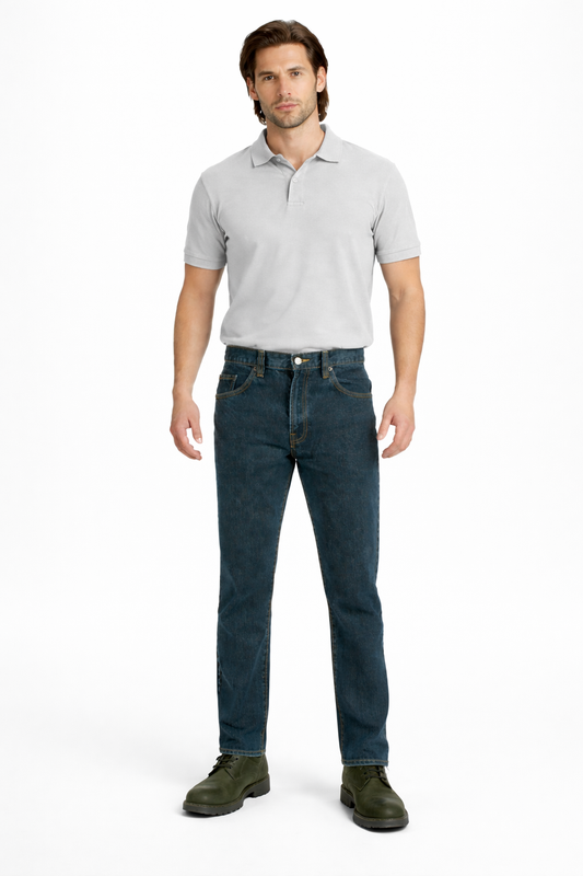 Pantalón Recto Hombre Jeans Denim Petróleo Edward's® 2618