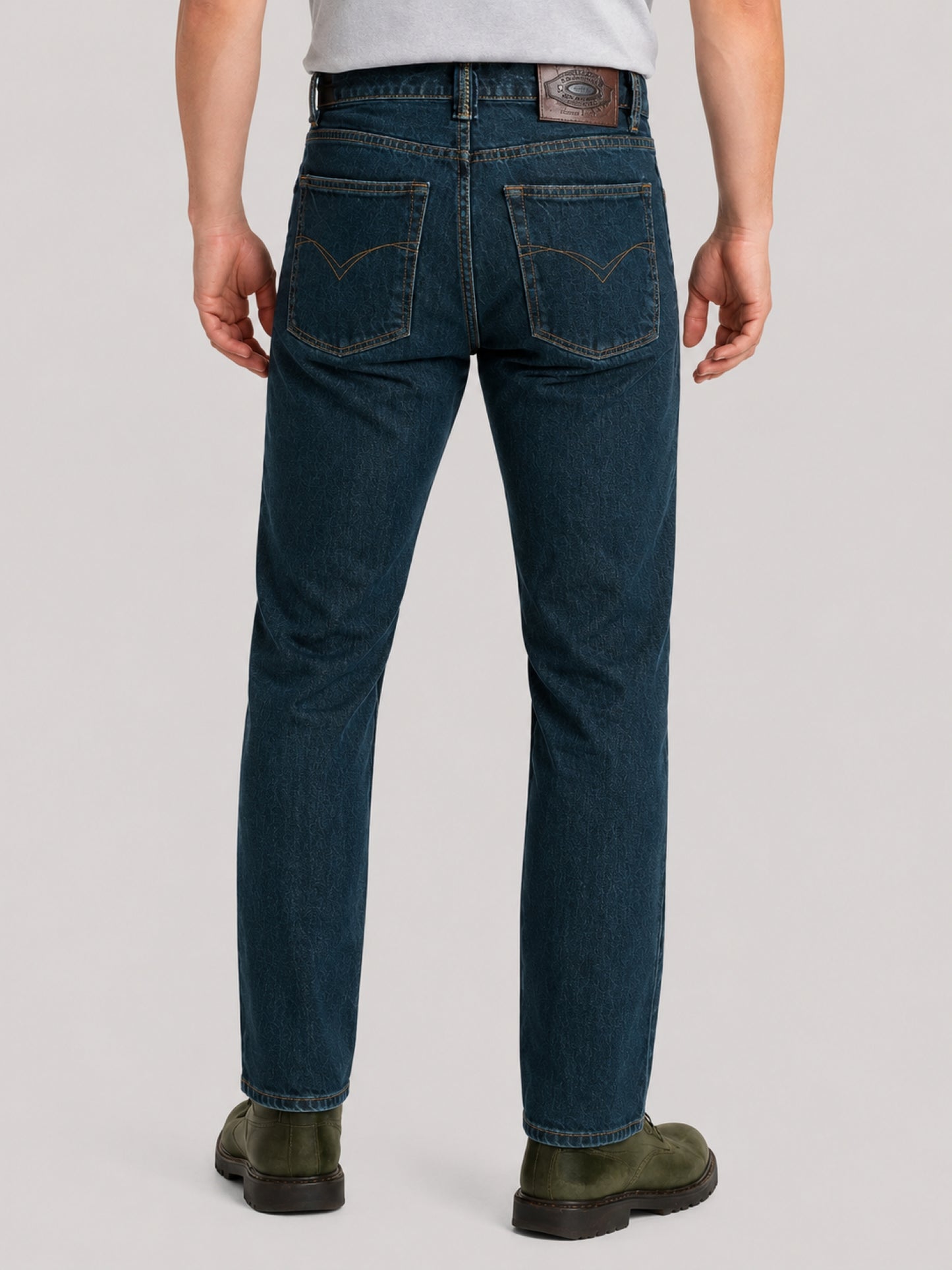 Jeans 2618 Men's | Indigo Petrol Color | Straight Cut | Edward's