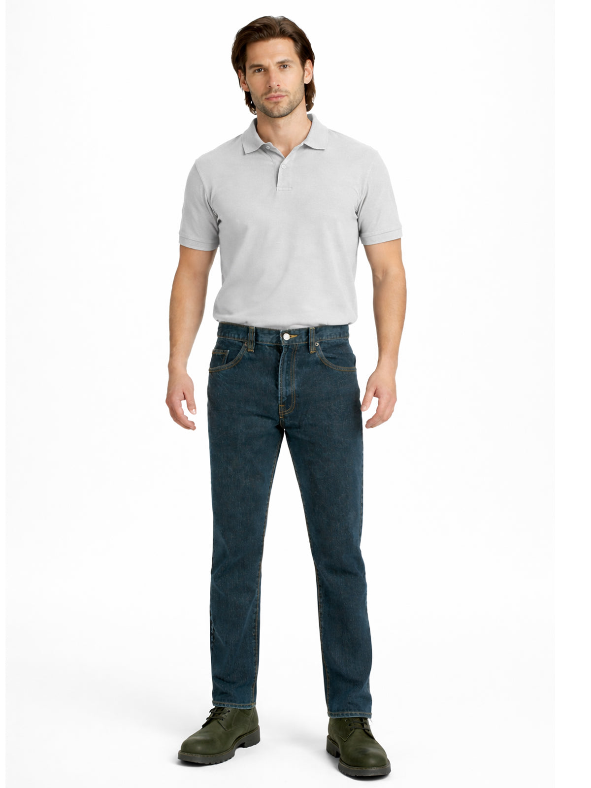 Jeans 2618 Men's | Indigo Petrol Color | Straight Cut | Edward's
