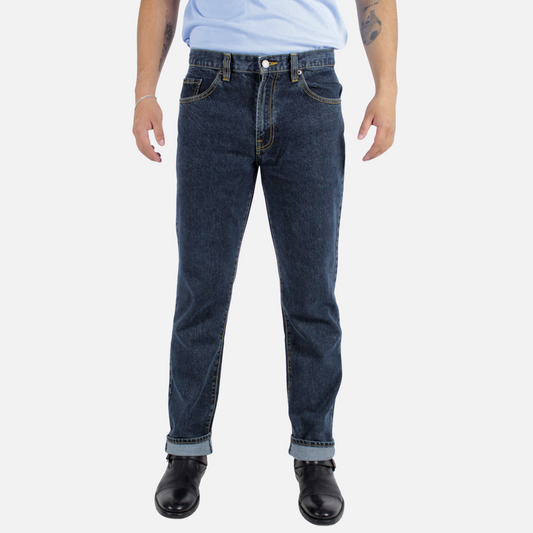 Pantalón Recto Hombre Jeans Denim Petróleo Edward's 2618