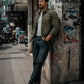 Jeans 2618 Men's | Indigo Petrol Color | Straight Cut | Edward's