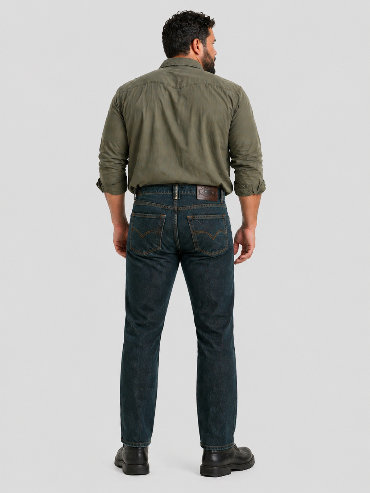 Jeans 2618 Men's | Indigo Petrol Color | Straight Cut | Edward's