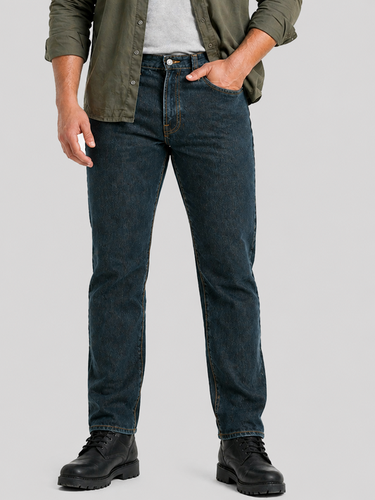 Jeans Straight Fit Petróleo Edwards
