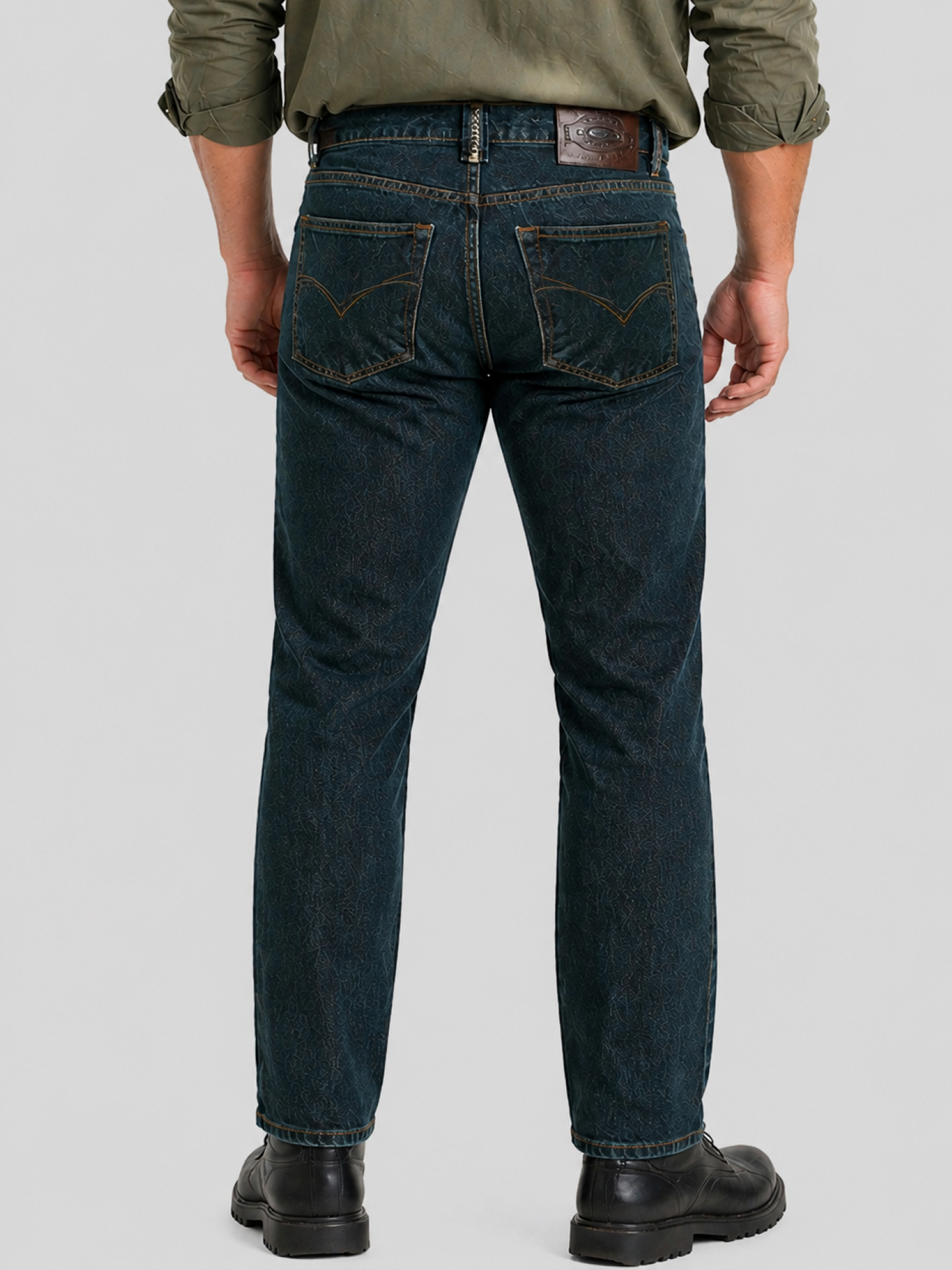 Jeans 2618 Men's | Indigo Petrol Color | Straight Cut | Edward's