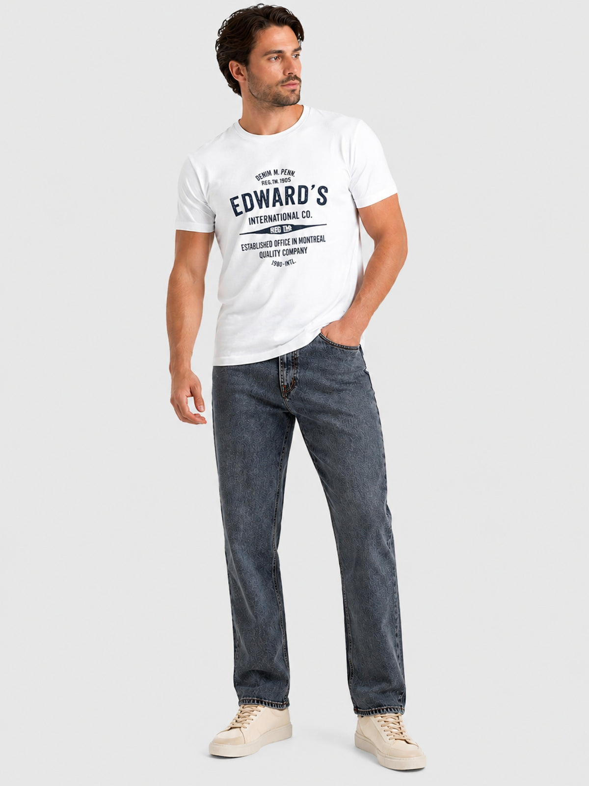 Men's Jeans 2619 | Acid Indigo | Straight Cut | Edward's