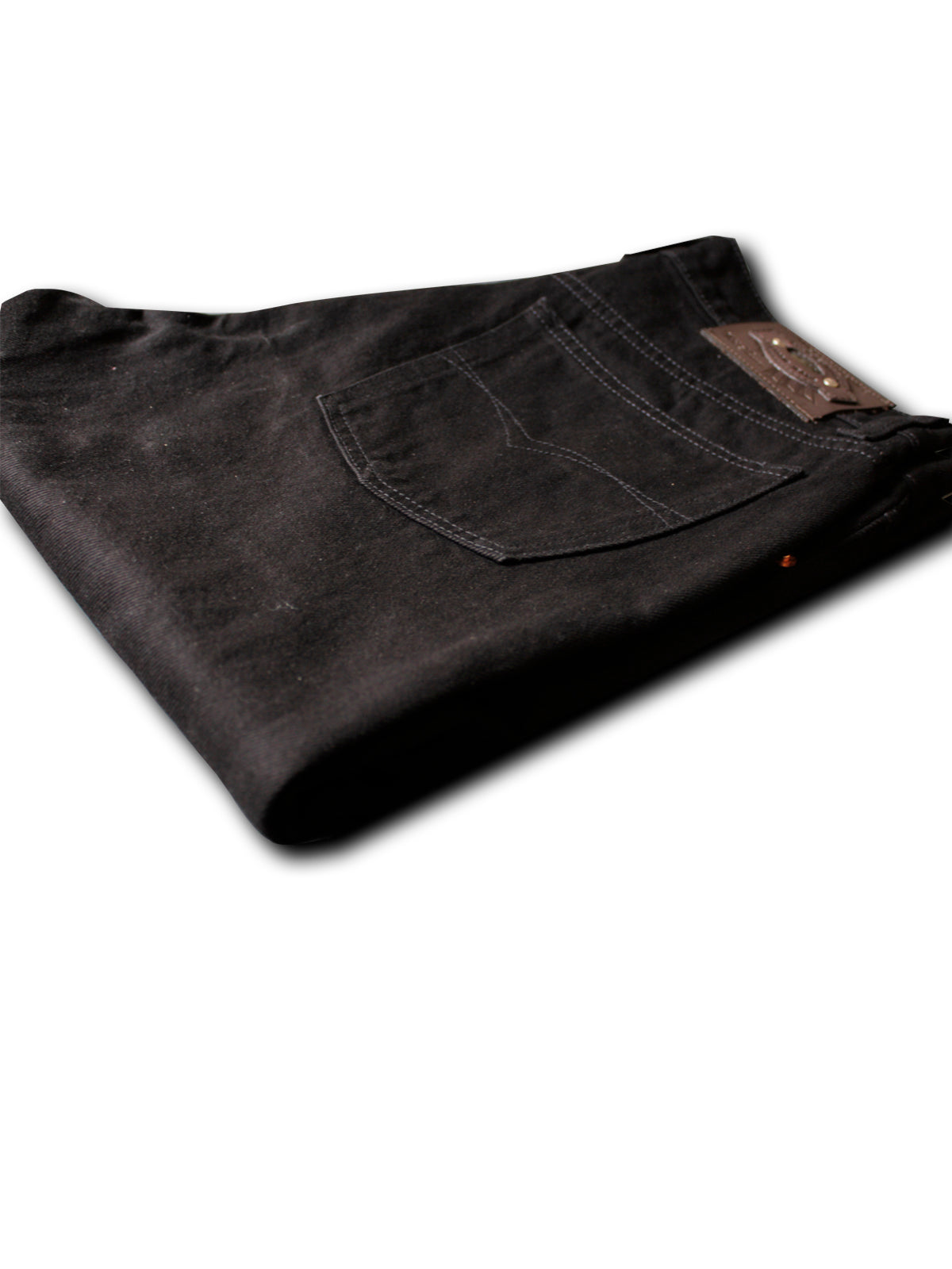 Jeans Recto Hombre Talla Grande Tiro Alto Negro Edward’s 2622