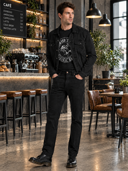 Men's Jeans 2622 | Classic Black | Straight Cut | Edward's