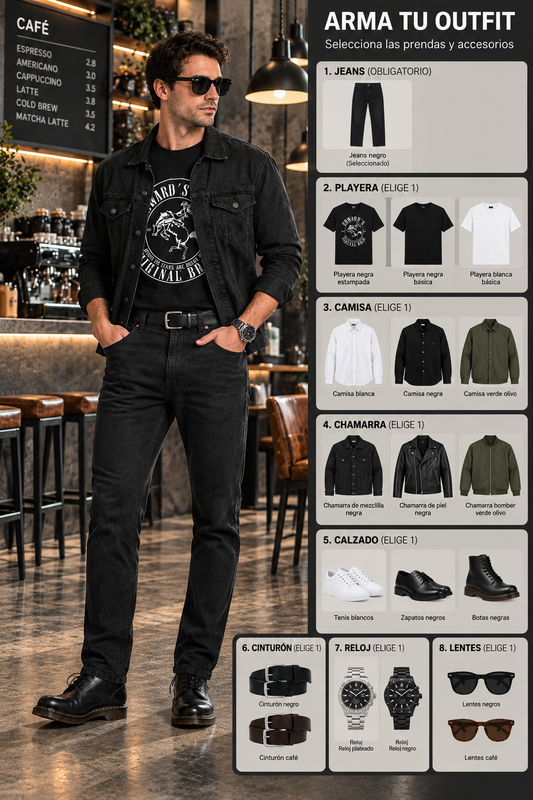 Men's Jeans 2622 | Classic Black | Straight Cut | Edward's