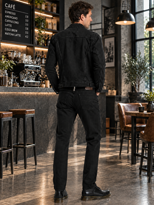 Men's Jeans 2622 | Classic Black | Straight Cut | Edward's
