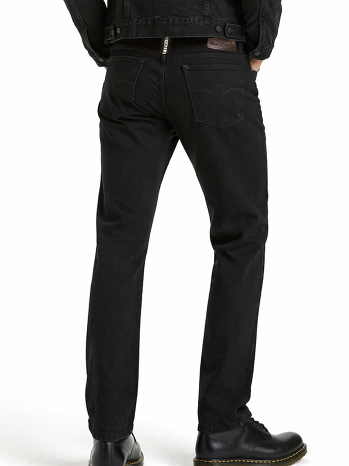 Jeans Recto Hombre Tiro Alto Negro Edward’s 2622