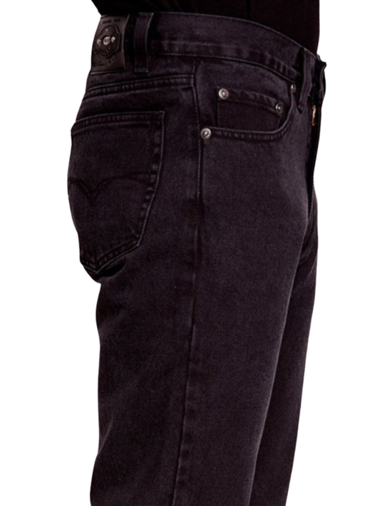 Jeans Hombre Recto Tiro Alto Negro Edward's 2624
