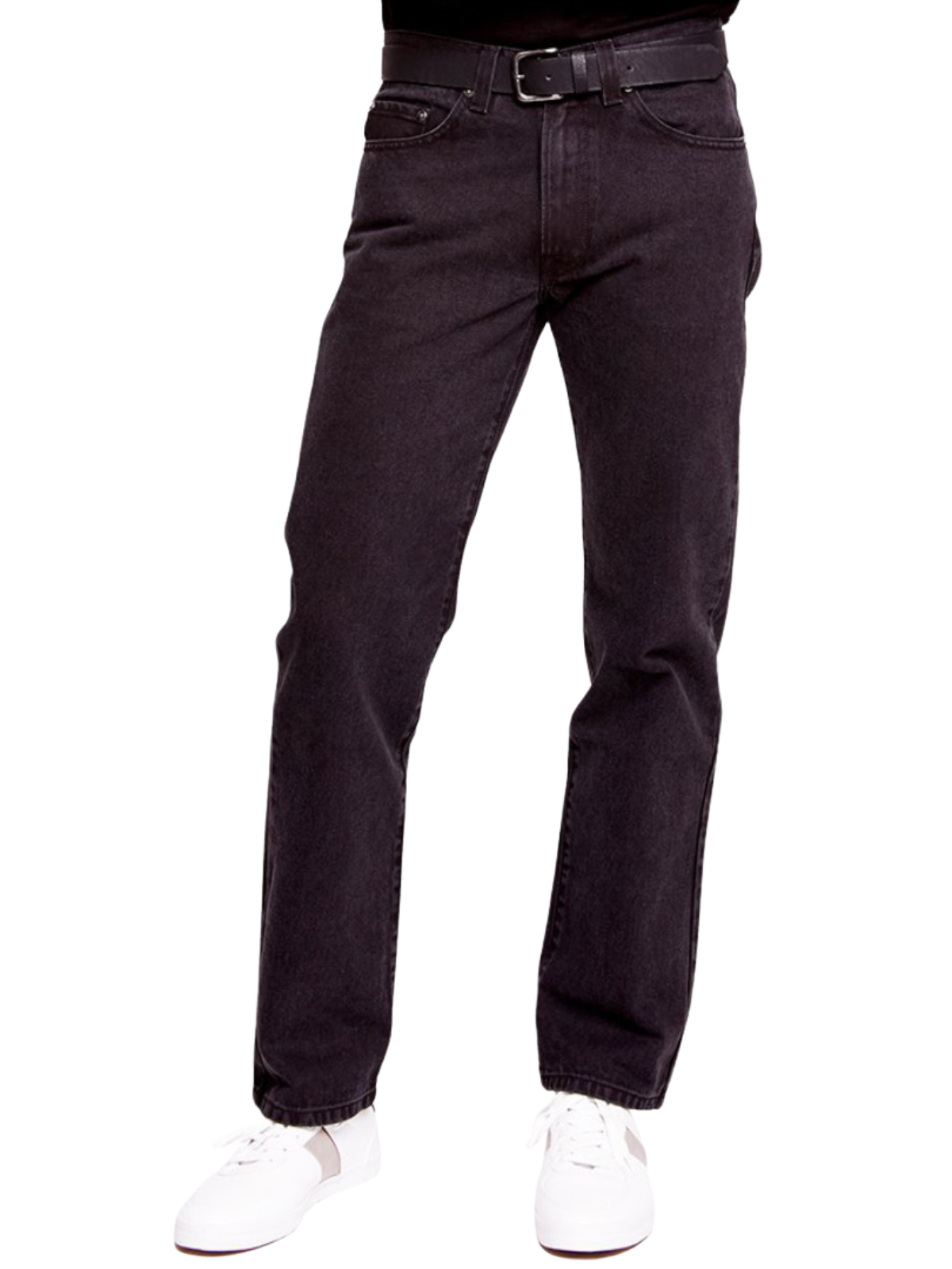 Jeans Hombre Recto Tiro Alto Negro Edward's 2624