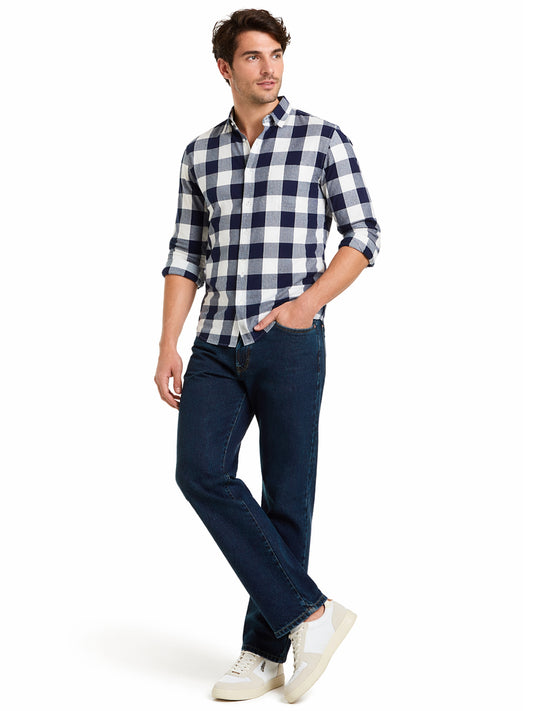 Jeans Hombre Recto Azul Medio Edward's 2630