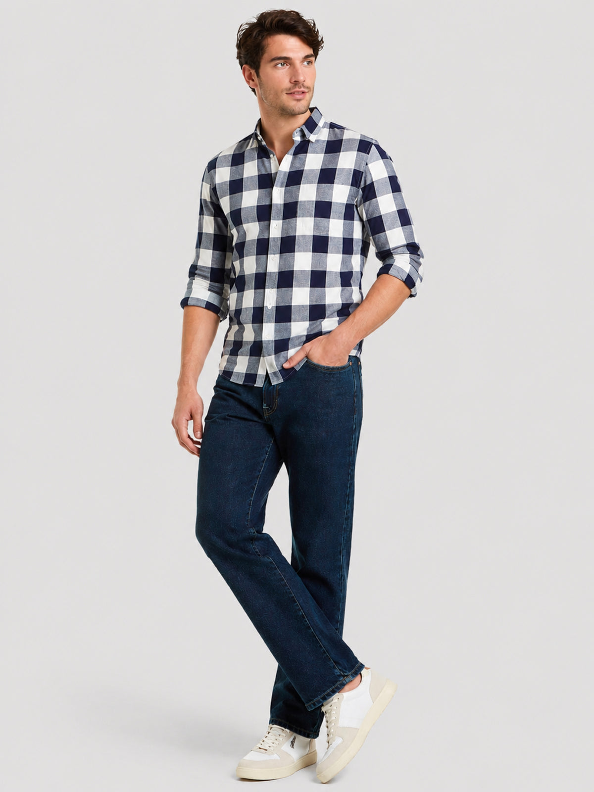 Men's Jeans 2630 | Indigo Color 16 Bathrooms | Straight Cut | Edward's