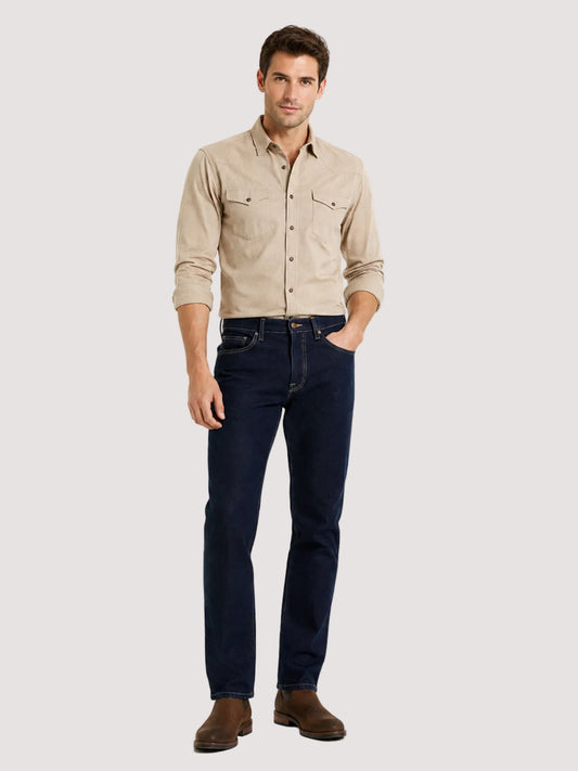 Jeans Straight Hombre Azul Oscuro Edward’s