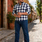 Jeans Recto Hombre Talla Grande Azul Índigo Edward’s 2630 16B
