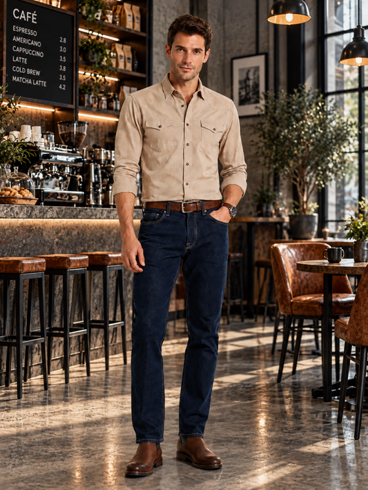 Jeans Recto Soft Oscuro Edwards
