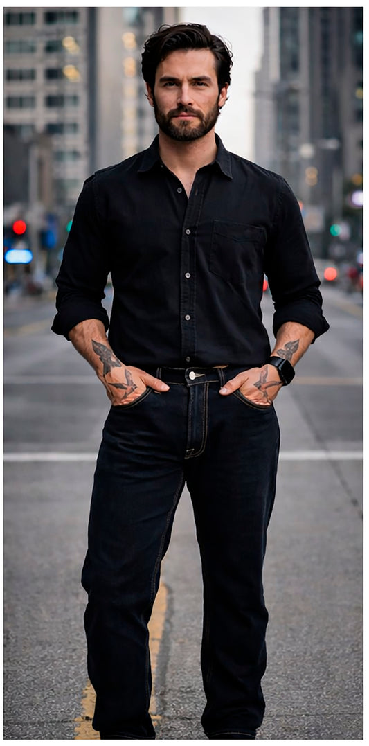 MEN'S CLASSIC DENIM PANTS 2650 PETROLEUM