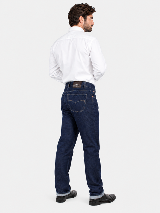 Jeans Recto Hombre Denim Azul Edwards
