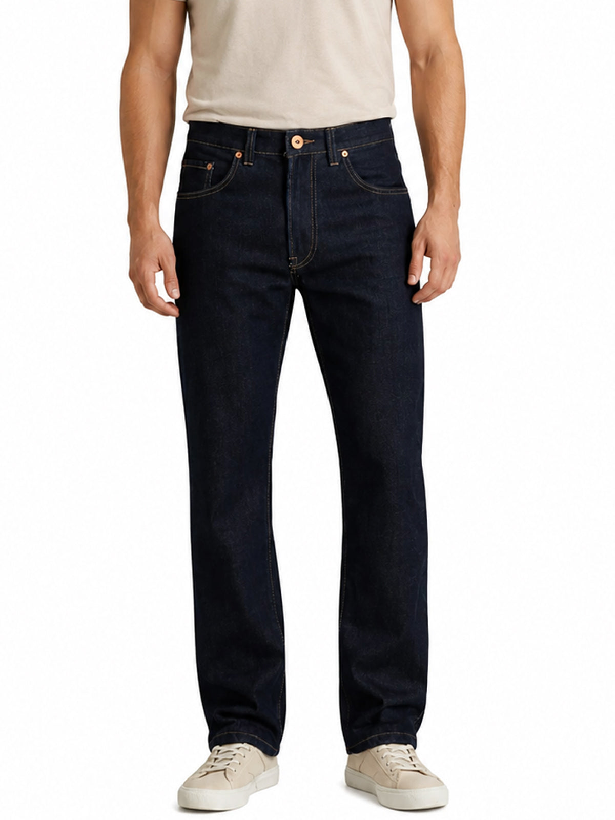 Jeans Recto Hombre Stretch Tiro Alto Azul Oscuro Soft Edward’s 2670