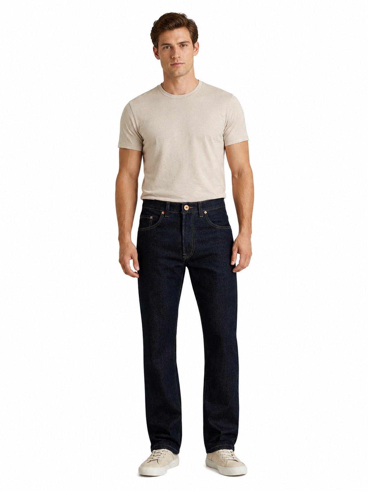 Jeans Recto Hombre Stretch Tiro Alto Azul Oscuro Soft Edward’s 2670