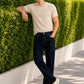 Jeans Recto Hombre Stretch Tiro Alto Azul Oscuro Soft Edward’s 2670