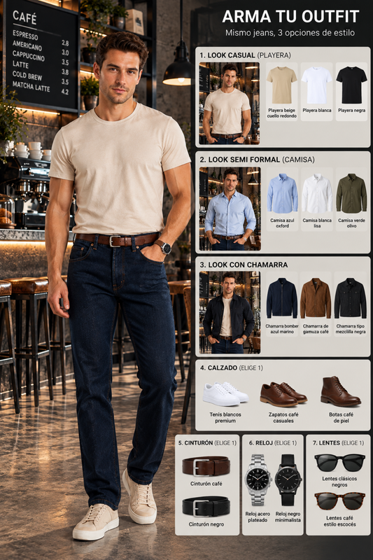 Men's classic comfort denim jeans 2670