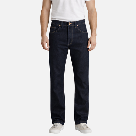 Edward's 2670 Jeans Recto Hombre Mezclilla Stretch Azul oscuro Suavizado