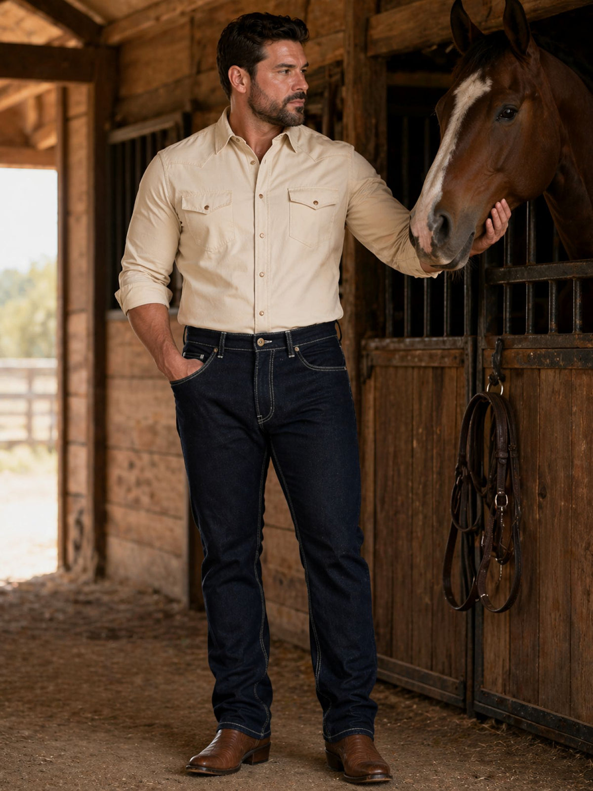 Men's classic comfort denim jeans 2670