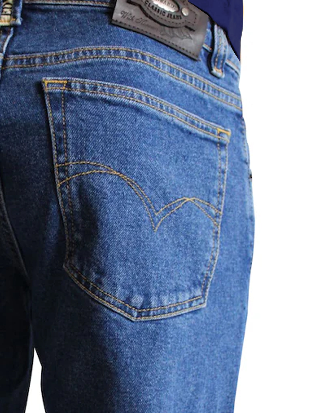 Jeans Recto Hombre Talla Grande Stretch Azul Medio Edward’s 2680