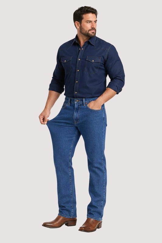 Jeans Recto Stretch Azul Medio Edward’s