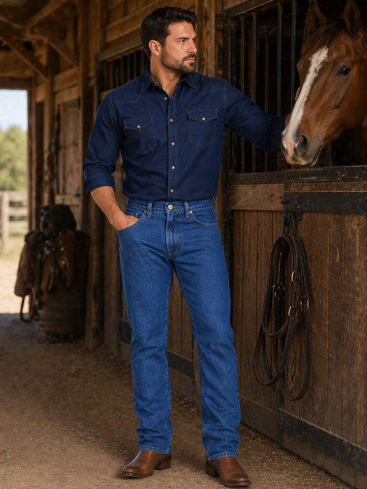 Jeans Recto Stretch Azul Medio Edward’s