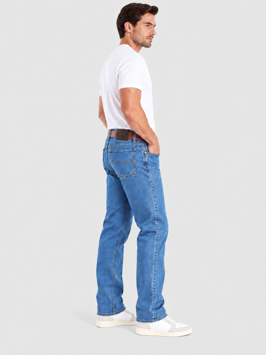 Jeans Recto Stretch Azul Hombre Edwards 2690