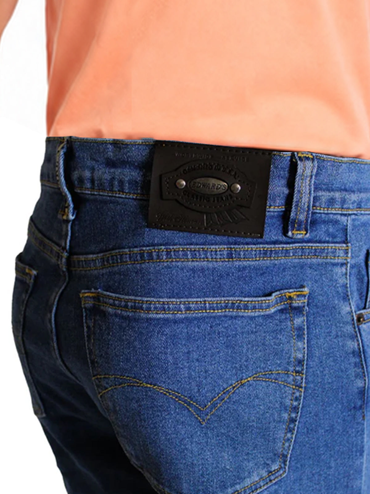 Jeans Recto Hombre Talla grande Stretch Azul Claro Edward’s 2690