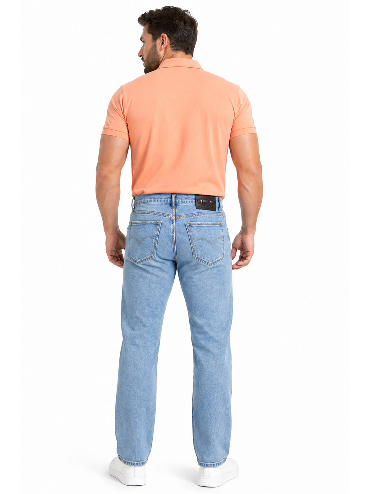 Jeans Recto Hombre Talla grande Stretch Azul Claro Edward’s 2690