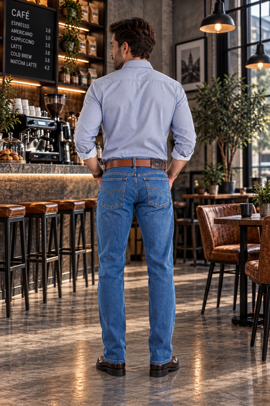 Jeans Recto Stretch Azul Edwards