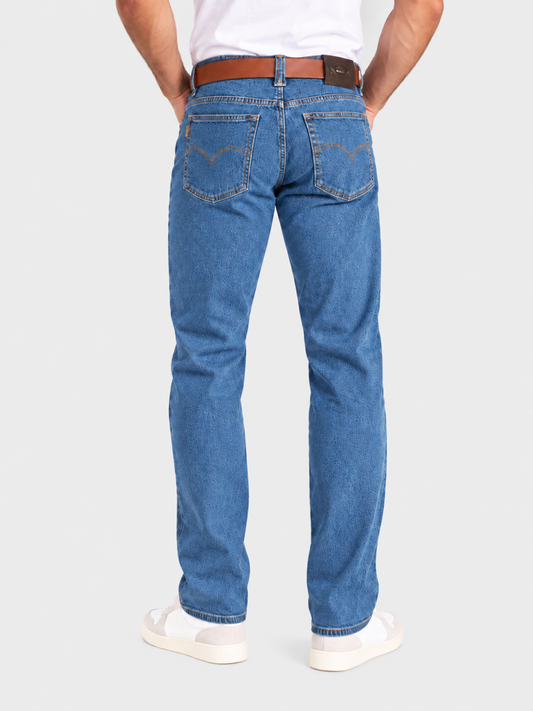 Jeans Recto Stretch Azul Hombre Edwards 2690