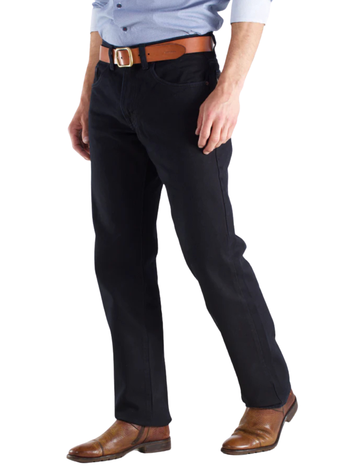 Jeans Recto Azul Oscuro Hombre Tiro Alto Azul Marino Edward’s 2700