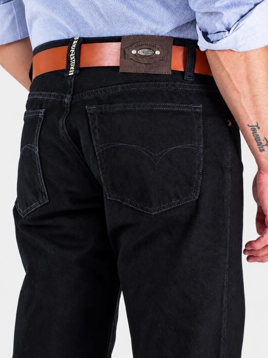 Men's classic African blue navy blue denim pants