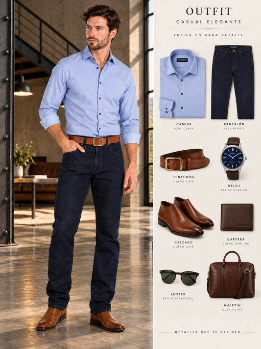 Men's classic African blue navy blue denim pants