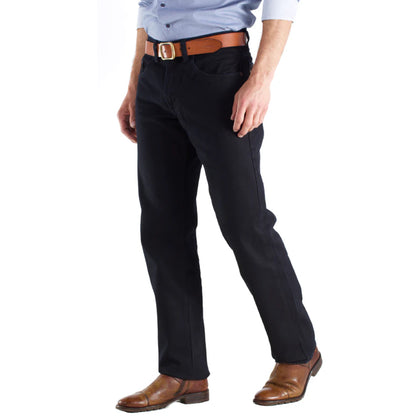 Jeans Hombre Recto Tiro Alto Azul Oscuro Edward's 2700
